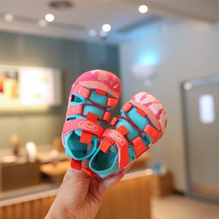 小童鞋子夏季新款婴m儿学步鞋宝宝凉鞋1一3岁男宝鞋女宝包头沙滩