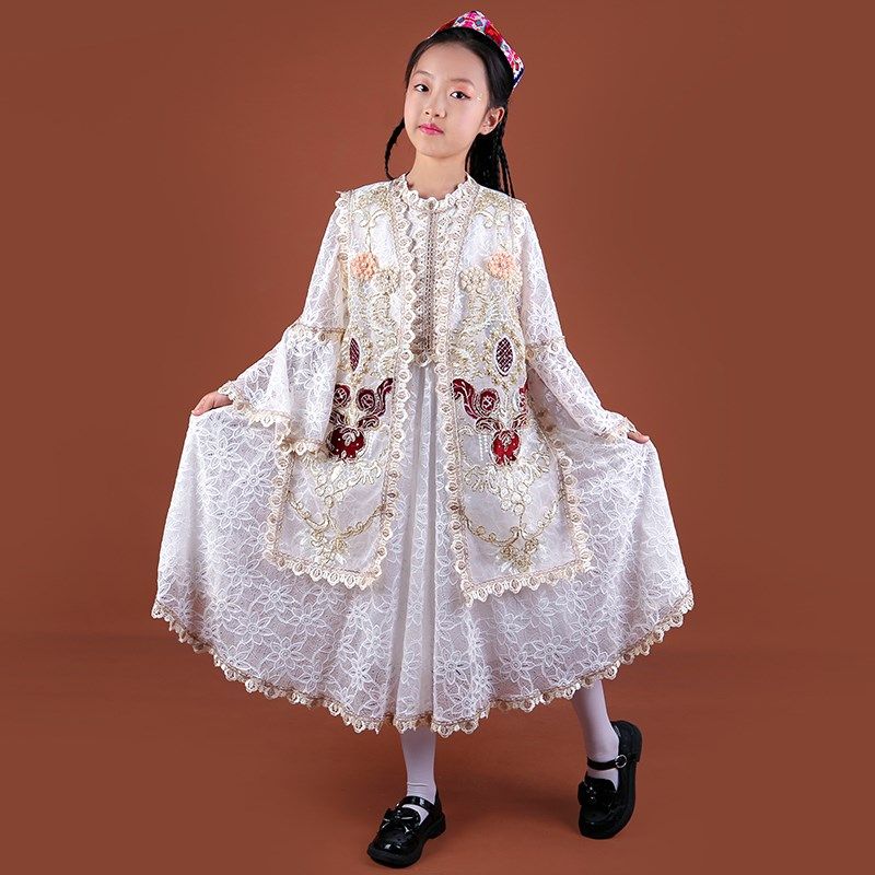 新疆民族风服装儿童旅拍套装网纱款夏季两件N套喀什公主服装网红,童装/婴儿装/亲子装,连衣裙,淘宝优惠券,粉丝福利购,淘宝优惠卷