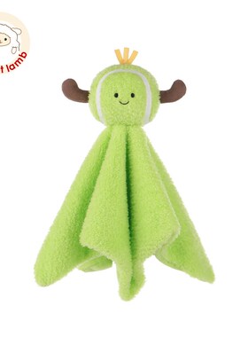 瑞可羊可爱网球安l抚巾婴儿可入口宝宝睡眠安抚公仔玩偶毛绒玩具