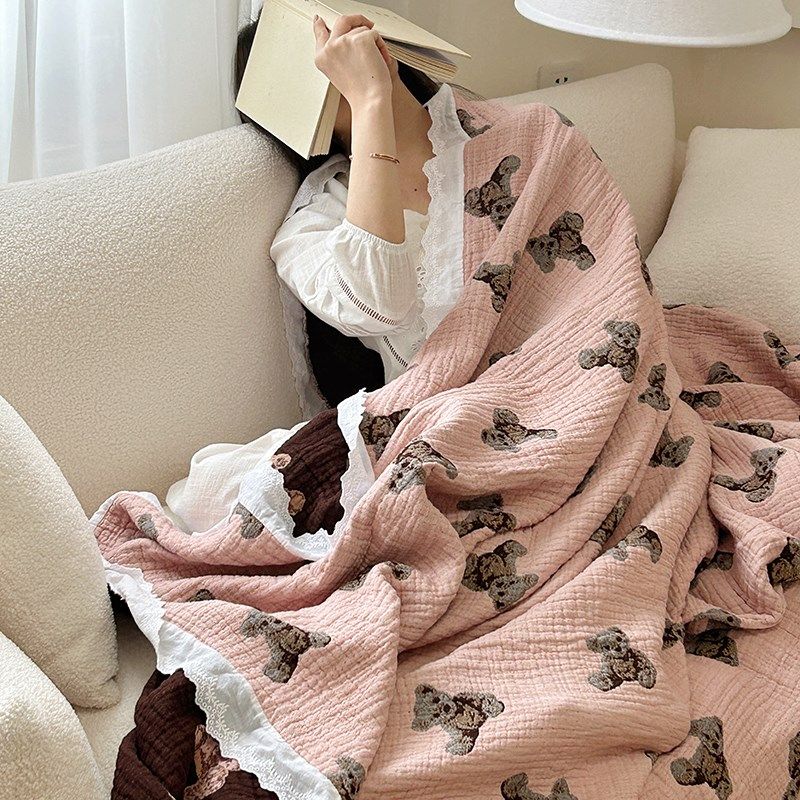 全棉纱布毛巾被子成人夏季盖毯双层纱夏R凉被空调被可机洗,床上用品,休闲毯/毛毯/绒毯,淘宝优惠券,粉丝福利购,淘宝优惠卷