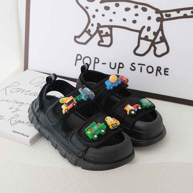男童小汽车凉鞋魔术贴软底防滑运动沙滩鞋夏季P透气宝宝包头凉鞋,童鞋/婴儿鞋/亲子鞋,凉鞋,淘宝优惠券,粉丝福利购,淘宝优惠卷