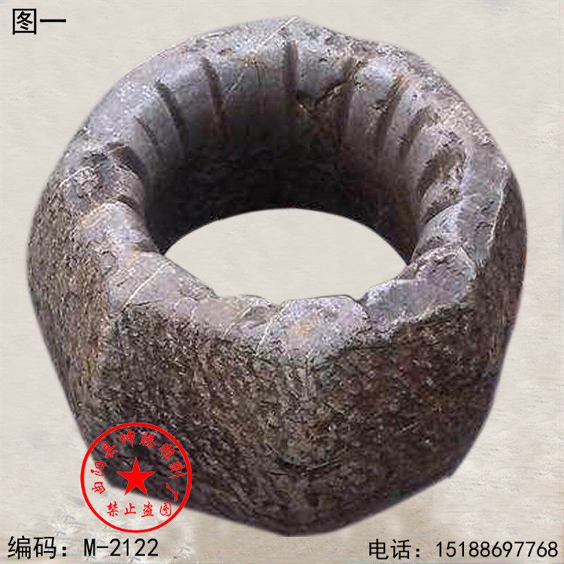石雕古井口 庭院装饰井台 汉白B玉井圈 树圈 酒店别墅水池围栏