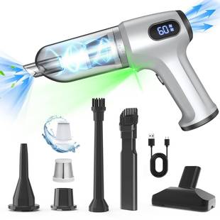 充气两用手持汽车吹尘器 车载吸尘器小型大吸力家用车用便携式