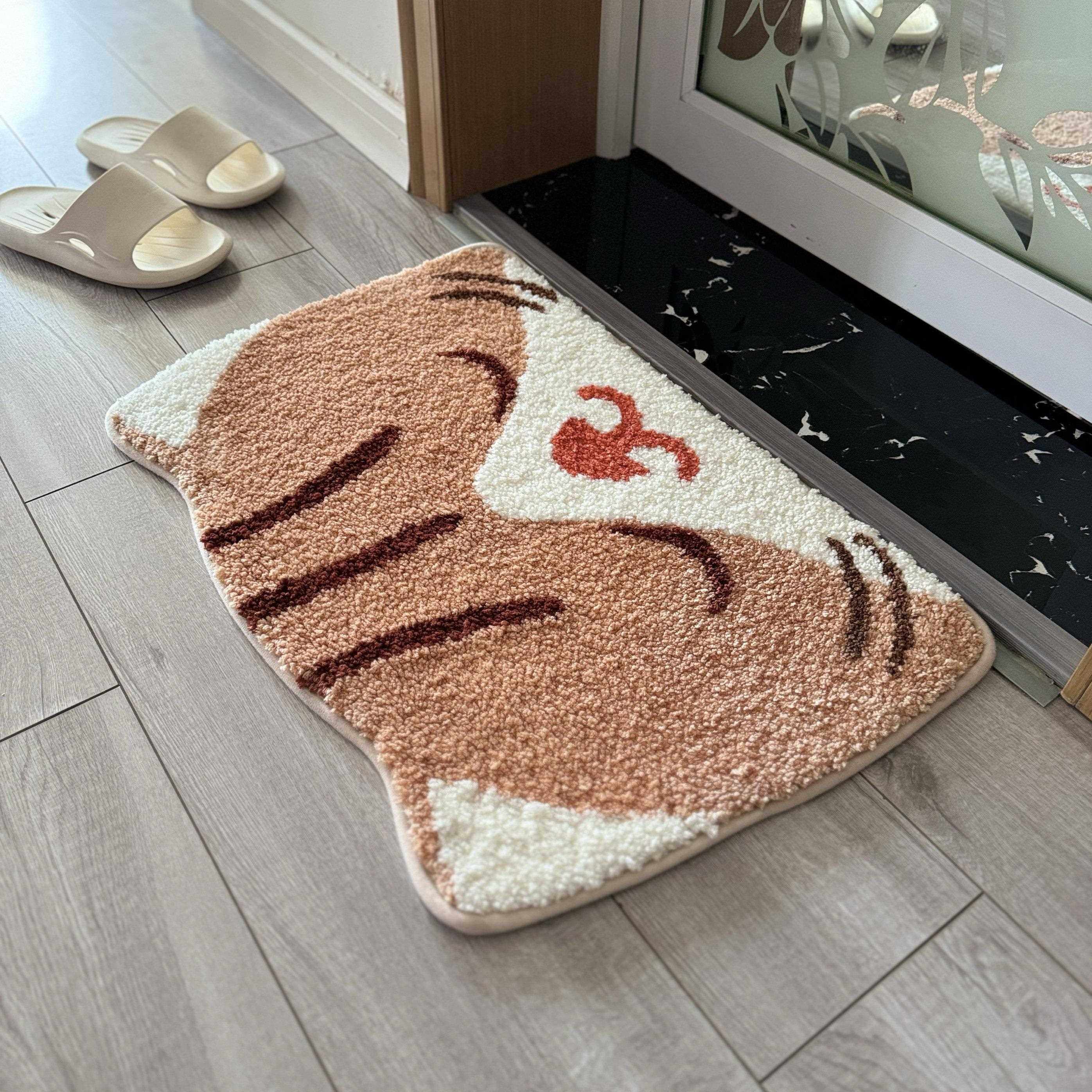 可爱动物图案地垫浴室卫生间门垫卧室房间门口垫子厕所吸水防滑垫,居家布艺,入户地垫,淘宝优惠券,粉丝福利购,淘宝优惠卷
