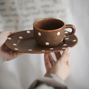 小号马克杯抹茶咖啡拿铁拉花原创个性餐具碗盘碟套装送女友闺蜜礼