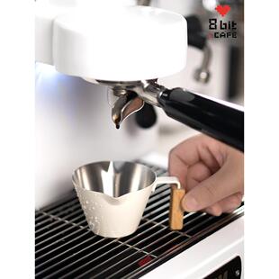 AIRFLOW气流双口不锈钢咖啡杯 意式浓缩咖啡杯 萃取小量杯刻度杯