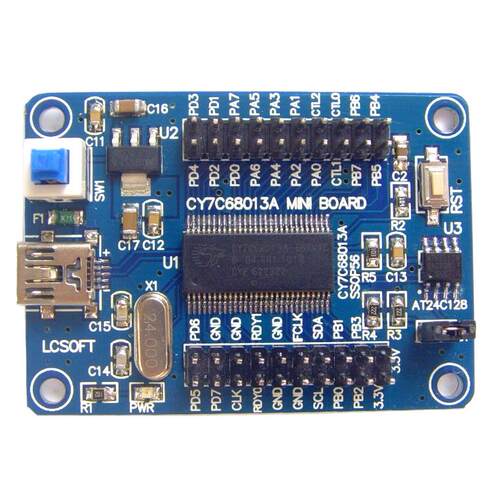 EZ-USB FX2LP CY7C68013A USB 核心板 开发板 逻辑分析仪