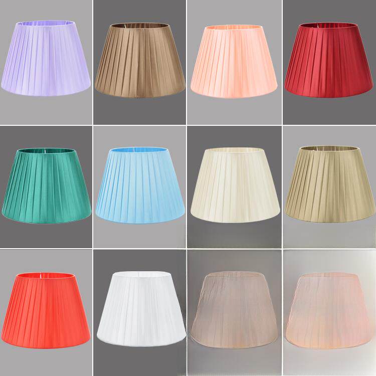 包邮简约客厅卧室酒店E27台灯灯罩 布艺床头灯落地灯灯罩外壳配件