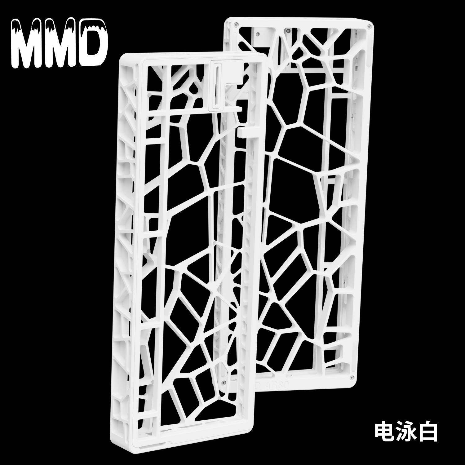 MMD wooting 80HE铝合金镂空外壳客制化键盘铝壳磁轴定位板声音包图片