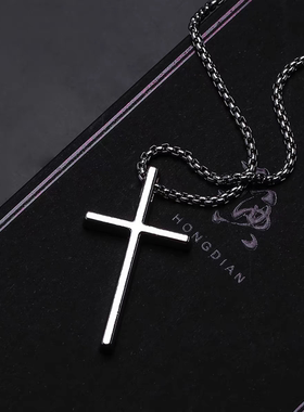 Anti Form高级感十字架项链男女同款2025新款女生情侣吊坠锁骨链