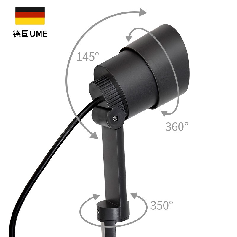 ume地插灯户外防水草坪灯景观庭院射树照树灯家用室外花园射灯