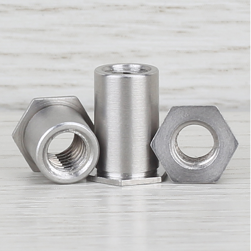304不锈钢通孔压铆螺母柱-SOS-M5M6M8*x4x5x6x7x8x10x12x16x20x25