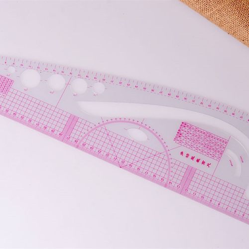 服装制版曲线板内置刻度曲线尺多功能裁剪尺弧线尺打版尺DIY绘图