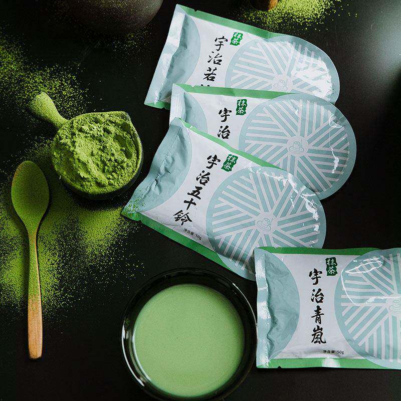 现货五十铃抹茶蛋糕宇治抹茶粉日本五十铃若竹青岚蛋糕食用烘焙雪