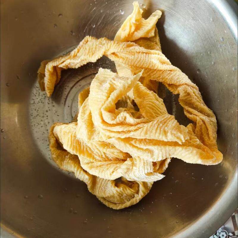 现货东北农家半干豆皮带盐豆制品豆腐皮长豆皮人造肉凉拌菜涮串火