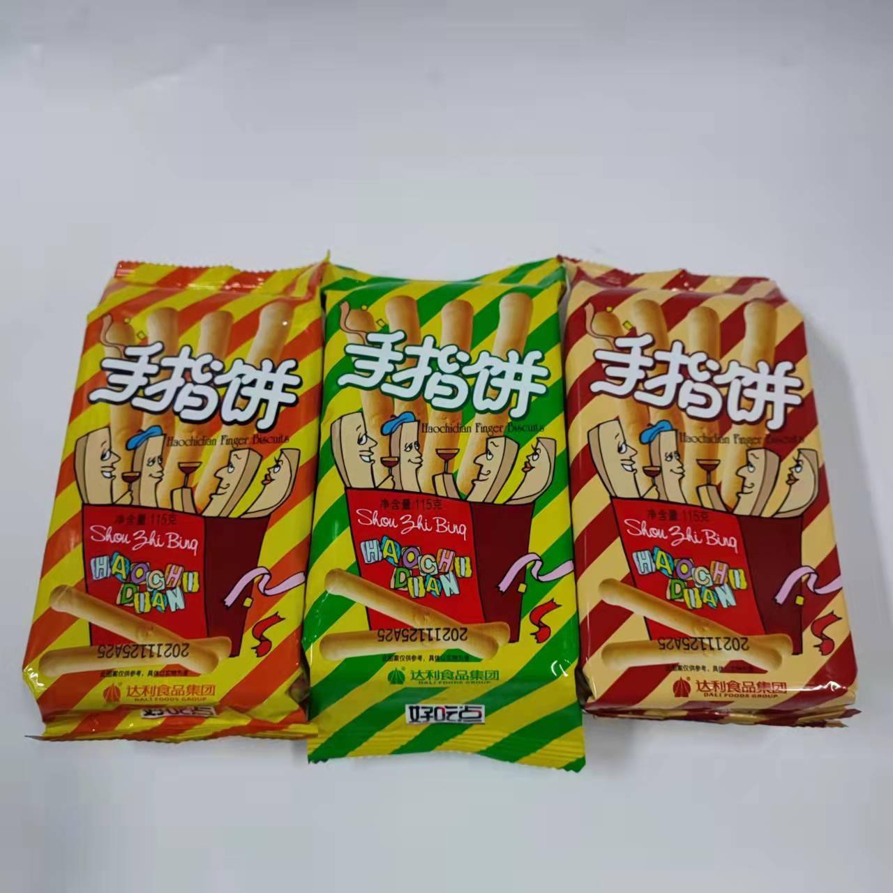 现货好吃点手指饼干小木棒115g袋装普通韧性原味香脆儿童休闲零食