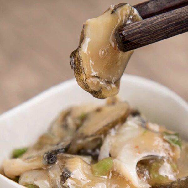现货洋琪芥末海螺片500g 料理日料拌饭 海鲜海螺肉