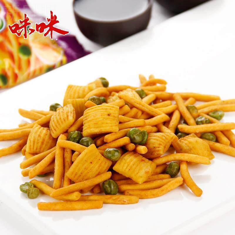 现货¥新货爱虾条蟹味粒青豆三合一720g薯片虾片网红休闲 零食大