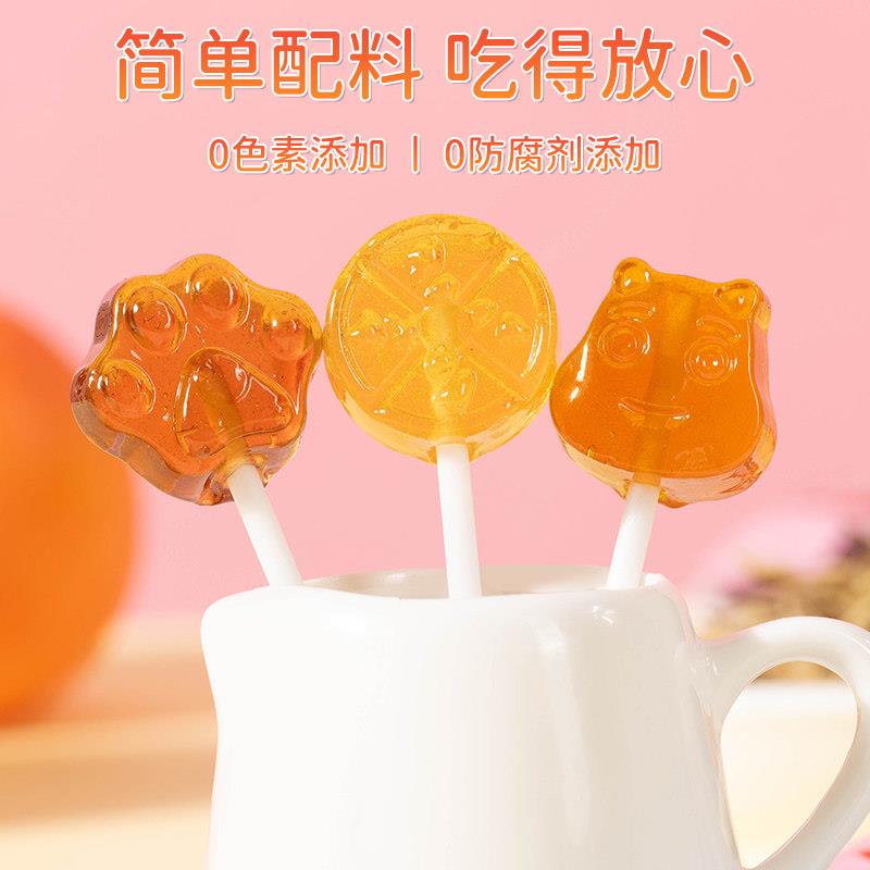 现货棵力果金银花山楂棒棒糖奖励学生散装儿童糖果小零食网红爆款