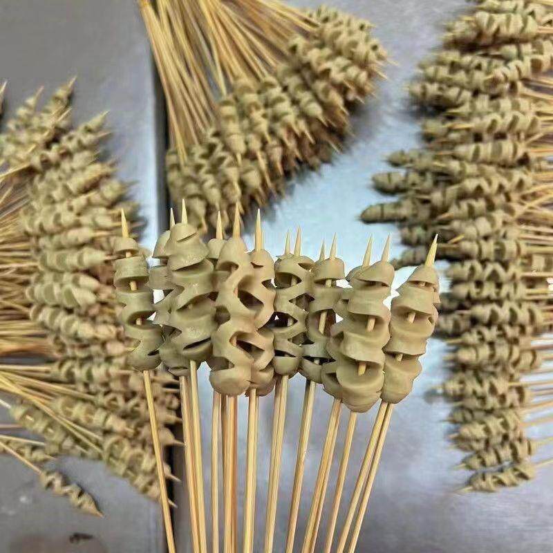 新日期迷你小面筋串100支切花面筋小串烧烤摆摊炸串食材把把烧原