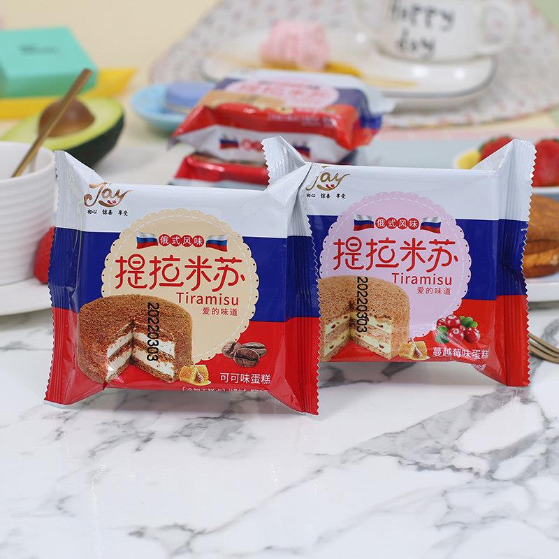 现货益锦JAY提拉米苏蛋糕俄式风味甜点儿童早餐蛋糕甜品代餐面包