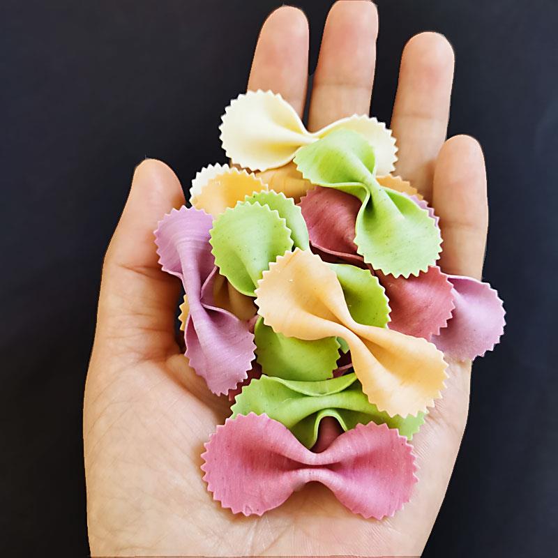 现货蝴蝶面大人小孩蔬菜面片面条营养早餐非宝宝儿童专用面 面食