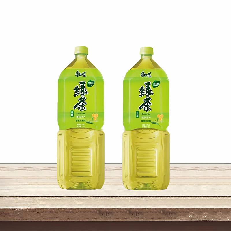 现货康师傅绿茶2L*6瓶整箱蜂蜜茉莉味绿茶饮品超大瓶装茶饮料多省