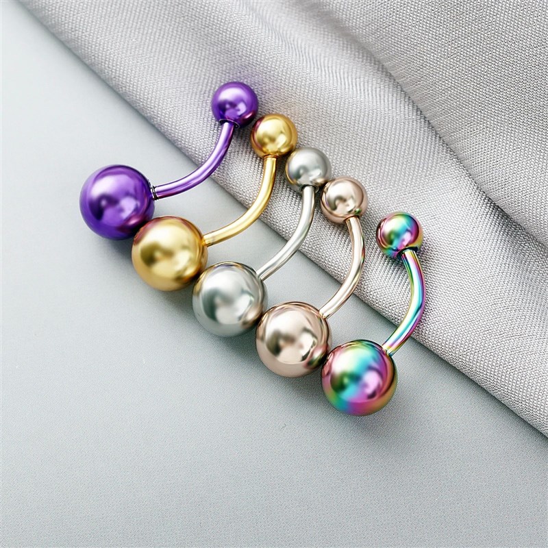 New Fashion Bellybutton Ring ElectroplatedN Bellybutton Nail
