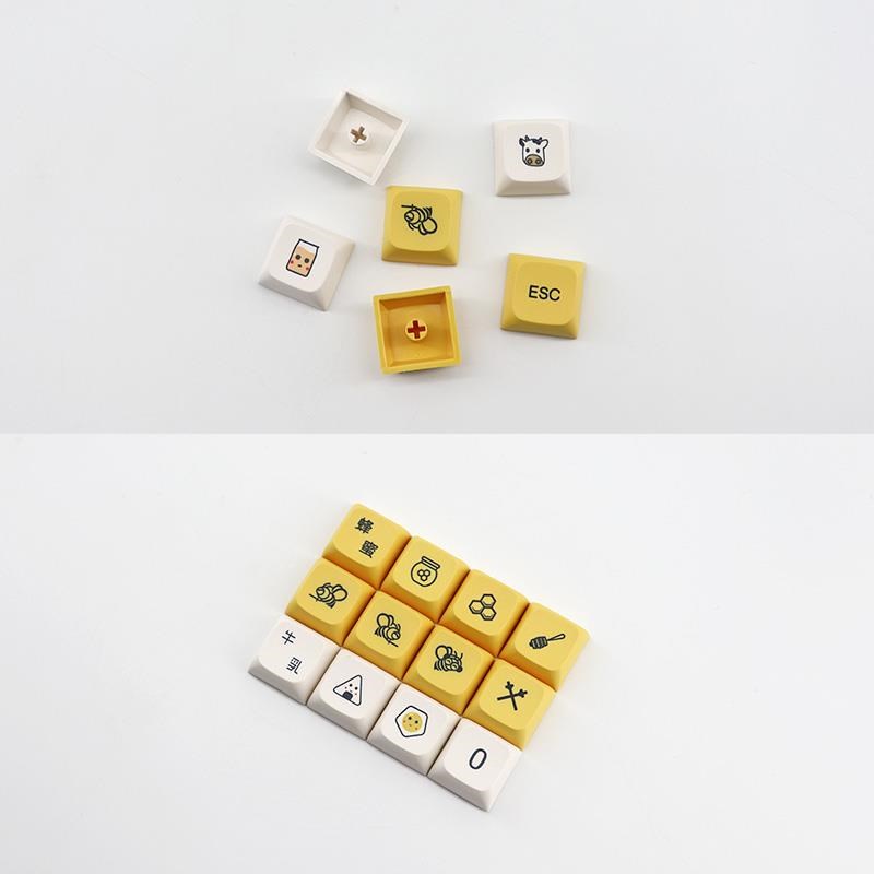 137 Key Honey Milk Keycaps PBT KeyboarJd Keycap XDA Profile