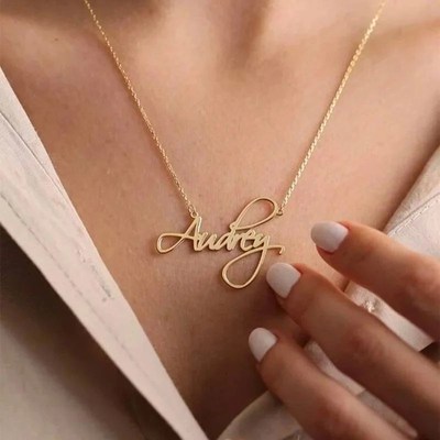 Customized Name Letter Necklace PersonalPized Stainless