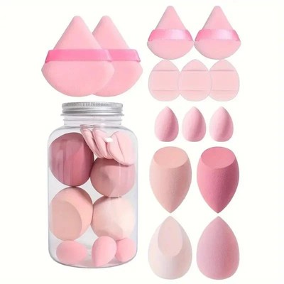 12/14Pcs Makeup Sponge Cosmetic PuffH Foundation Sponges Ble