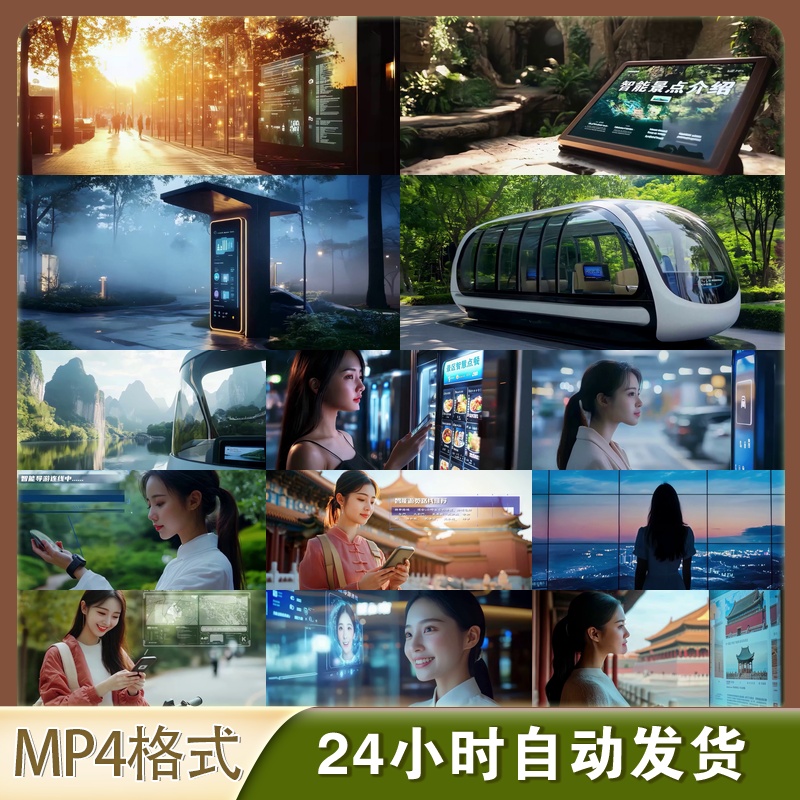 4K智慧景区管理视频游客互动导览数字旅游创新宣传素材
