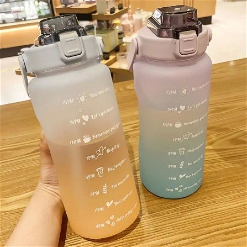 Liters Water Bottle Motivational Drinking BottleY Sports