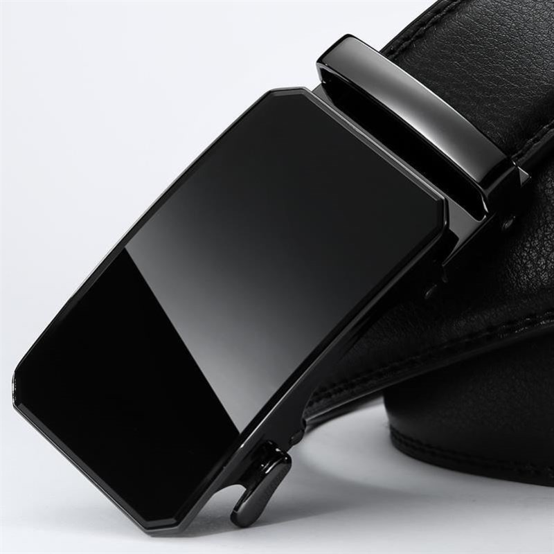 Mens Waist Belt Men Belts Leather Man For JeansU Black Male