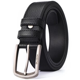 Mens Belt Waist Leather Men Man Belts JeansT Male Black For