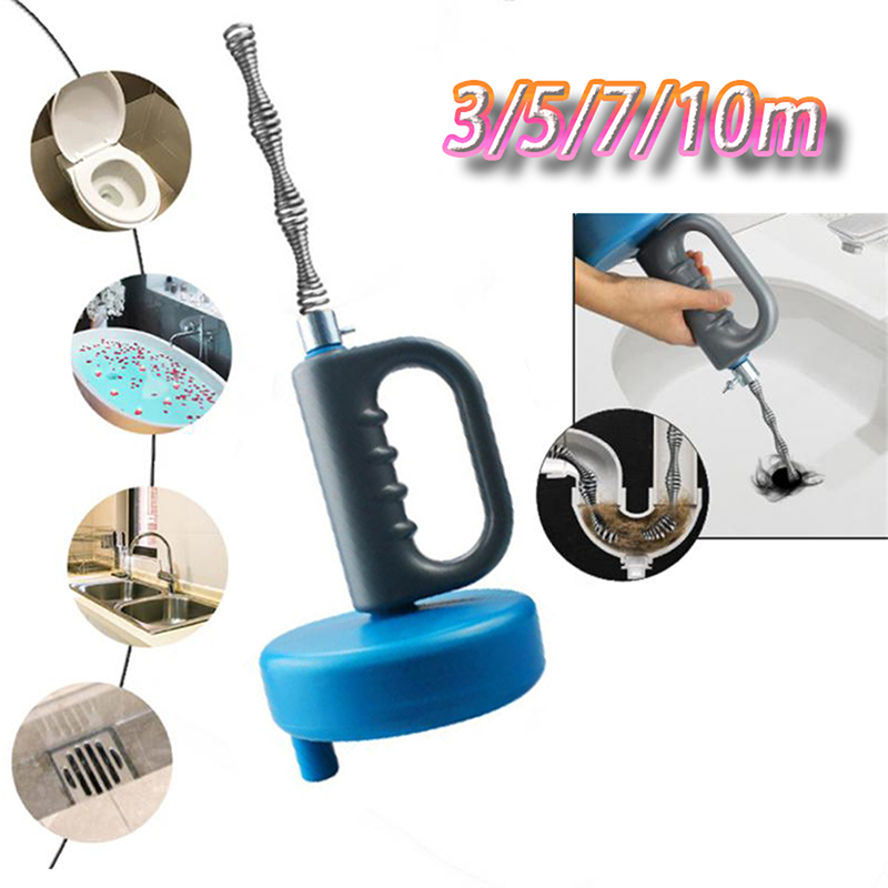 3/5/7/10 Meter Handheld Sinky Drain Dredge Unblocker Cleaner