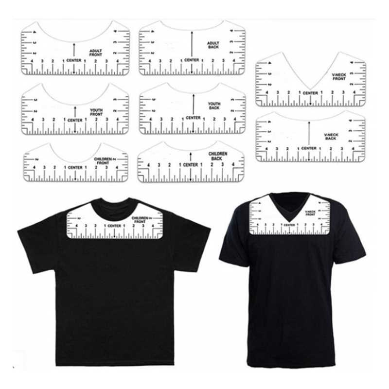 8Pcs T-Shirti Alignment Ruler V Neck for Guiding T-Shirt Des
