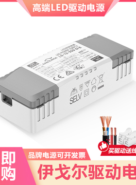 伊戈尔LED驱动电源无频闪隔离镇流器COB天花筒射灯平板灯控制装置