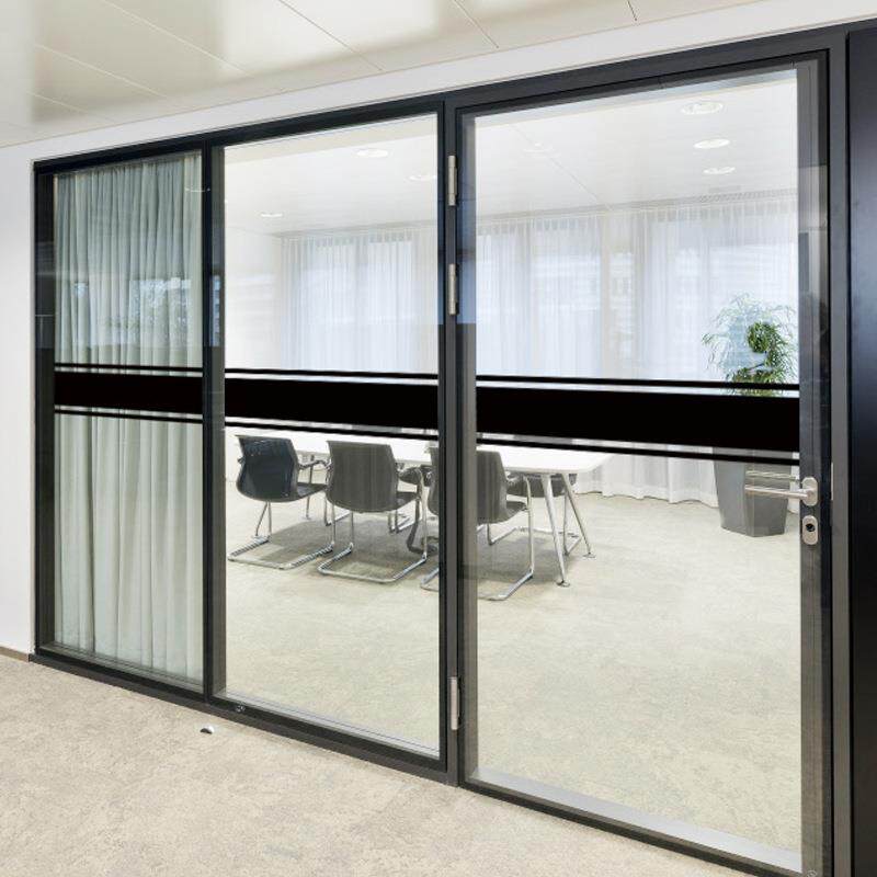 玻璃防撞条可定公司腰线贴膜办公室门贴广告简约磨砂玻璃贴纸新款