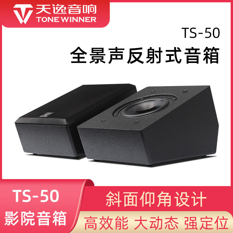 Winne/天逸 TS-50全景声反射式天空环绕音箱家庭影院前置增高音响