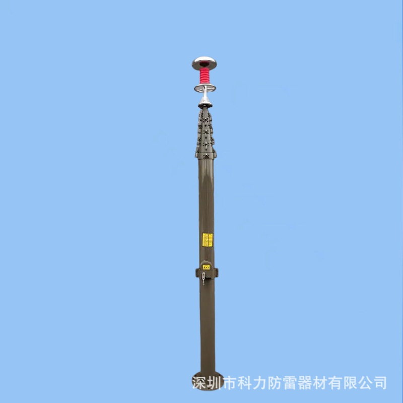 天幕避雷针自动手动升降装置升降杆避雷针防雷装置天幕接闪器