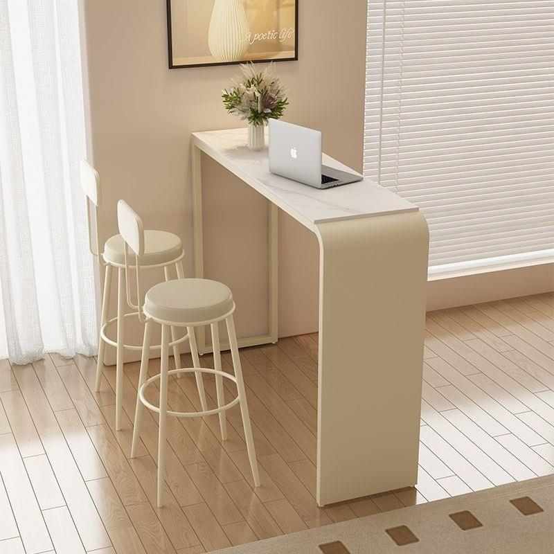 吧台桌家用简约岩板高脚桌长条桌客厅沙发阳台隔断迷你休闲小吧台