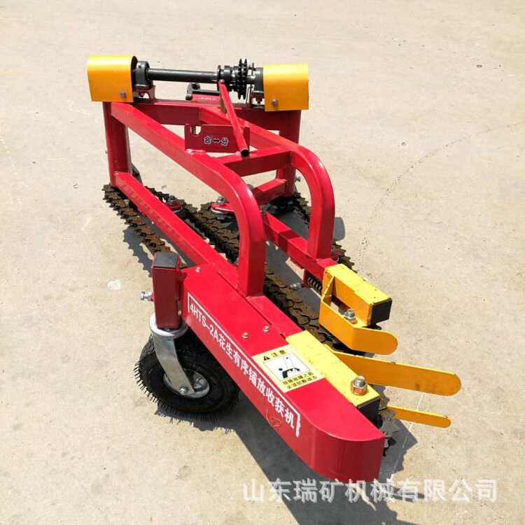 链条式花生收获机农用花生收获机 手扶带花生挖果机