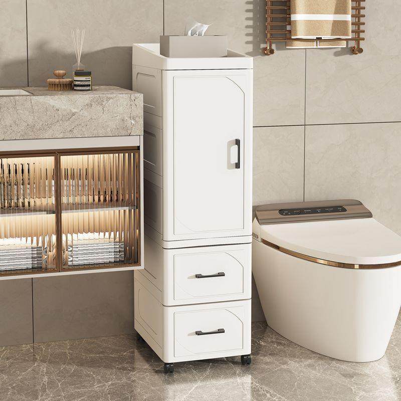 夹缝收纳柜落地置物架浴室洗漱用品储物柜卫生间杂物柜超窄整理柜