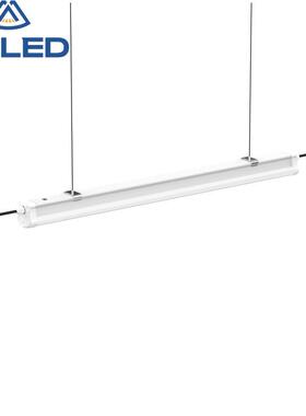 50WLED贴片全塑三防灯应急照明灯管一体化物联网商超停车场支架灯