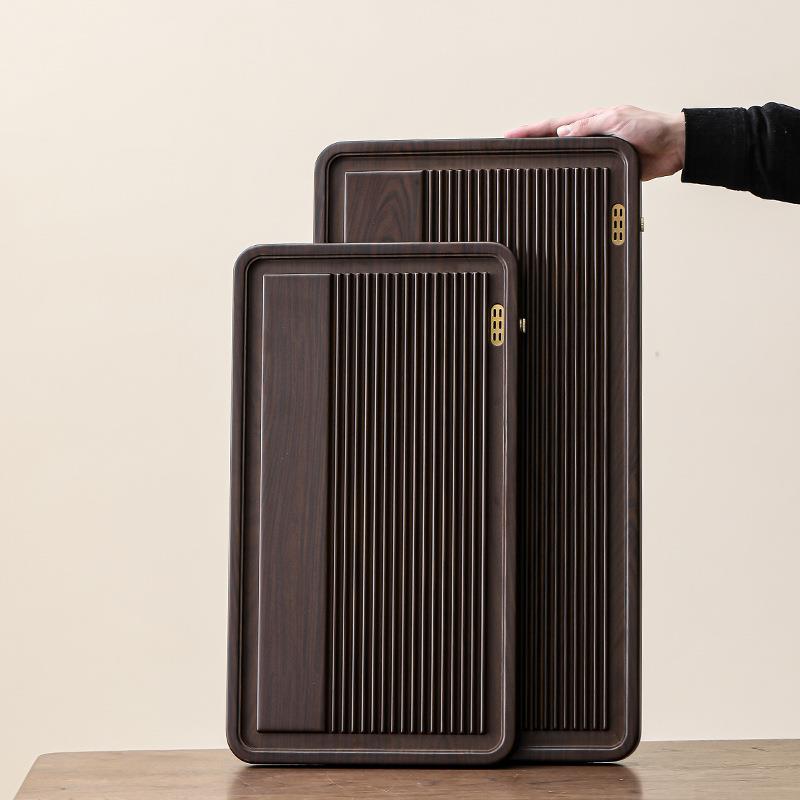 茶盘家用新款整块茶托盘办公室茶室高级感简约茶海干泡台茶海电木