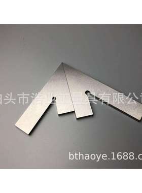 60度角尺不锈钢100x70DIN875标准角度测量60度平口角尺