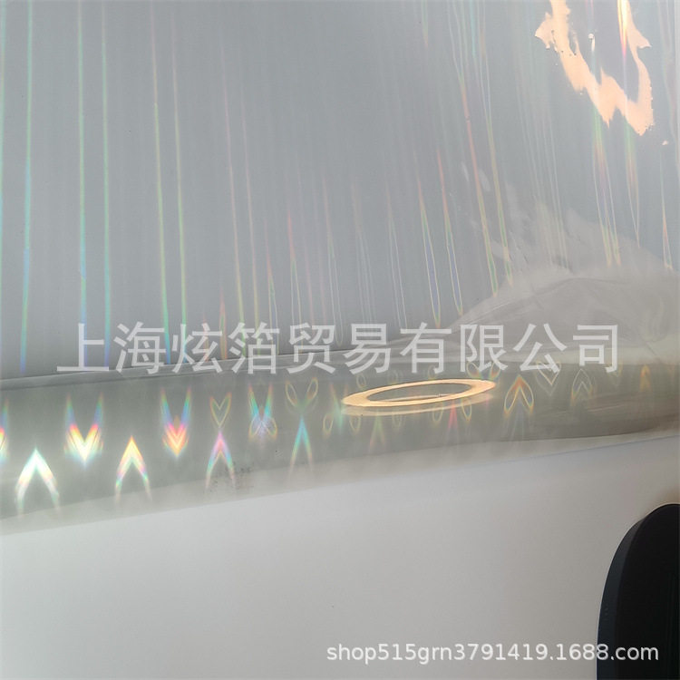 透明光柱镭射烫金纸防水耐磨