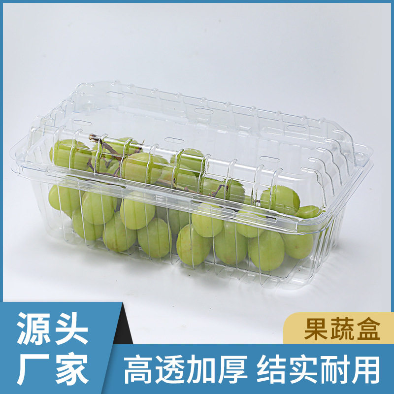 批发一次性水果包装盒子果切盒超市果蔬保鲜透明带盖塑料打包盒