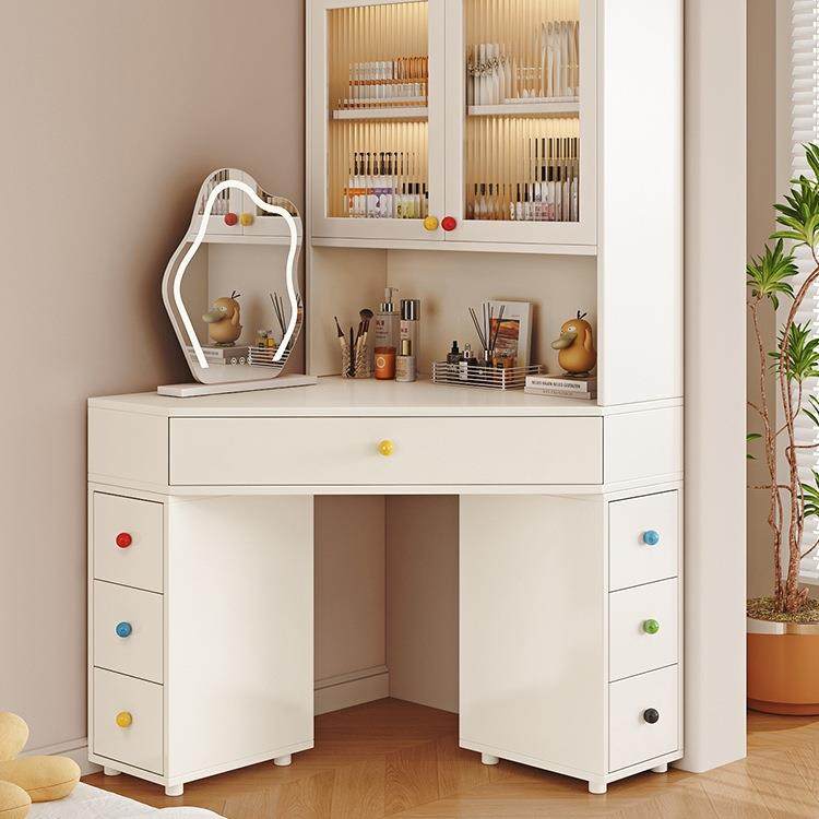 实木转角梳妆台现代奶油风小户型卧室拐角化妆桌三角收纳一体柜子,鲜花速递/花卉仿真/绿植园艺,割草机/草坪机,淘宝优惠券,粉丝福利购,淘宝优惠卷